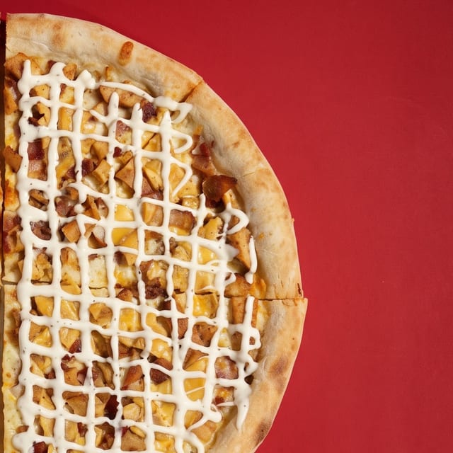 Loaded Potato Pizza.