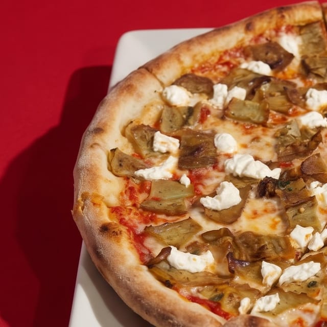 Eggplant Rollatini Pizza.
