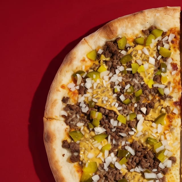 Cheeseburger Pizza.